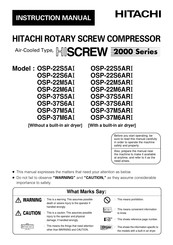 Hitachi HISCREW 2000 Series Instruction Manual