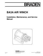 Paccar Winch BRADEN BA3A Installation Maintenance And Service Manual
