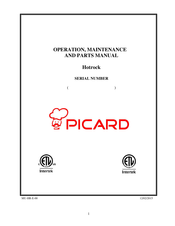 Picard HR-70-22 Operation, Maintenance And Parts Manual