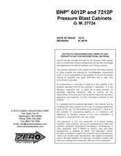 Clemco Zero BNP6012P Manual