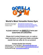 Gorilla Gym Gorilla Gym Manual