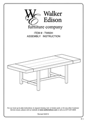 Walker Edison TW60H Assembly Instructions Manual