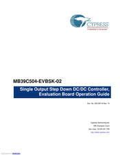 Cypress MB39C504-EVBSK-02 Operation Manual