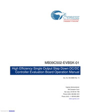 Cypress MB39C502-EVBSK-01 Operation Manual