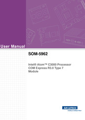 Advantech SOM-5962 User Manual