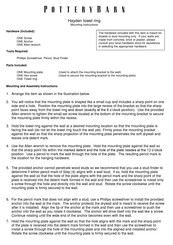 Pottery Barn Hayden towel ring Mounting Instructions