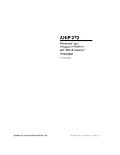 Xycom AHIP-370 Manual