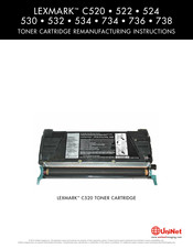 Uninet LEXMARK 534 Cartridge Remanufacturing Instructions