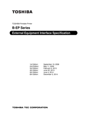 Toshiba B-EP Series Interface Specification