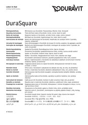 DURAVIT DuraSquare 760426 Mounting Instructions