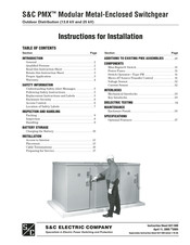 S&C PMX Instructions For Installation Manual
