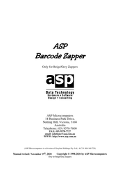 ASP Barcode Zapper Manual