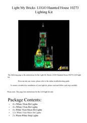 Light My Bricks 10273 Manual