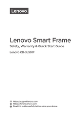 Lenovo Smart Frame CD-3L501F Safety, Warranty & Quick Start Manual