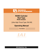 IAI ROBO Cylinder  RA13R Operating Manual
