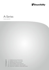 BraunAbility A Series Installation Instructions & User Manual