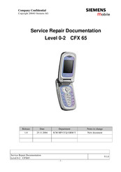 Siemens Mobile CFX 65 Service Repair Documentation