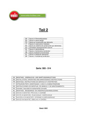 Weka 514 Series Installation, Operating And Maintenance Instructions
