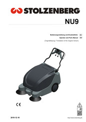 STOLZENBERG NU9 Operator And Parts Manual