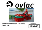 Ovlac MINIVID Operating Instrucions And Spare Parts