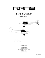 Rans S-7S COURIER Text Manual