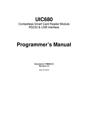 Uniform Industrial UIC680 Programmer's Manual