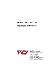 TCi MFC A Installation Instructions Manual