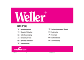 Cooper Tools Weller WFE P2 Operating	 Instruction