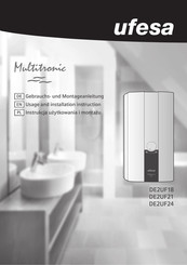 UFESA Multitronic DE2UF24 Usage And Installation Instructions