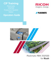 Ricoh Plockmatic 350 Operator's Manual