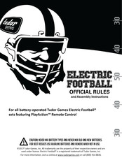 Tudor Games Electric Football 907 Assembly Instructions Manual