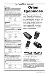 Orion Telescopes & Binoculars Stratus 08244d Instruction Manual
