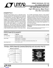 Linear Technology DC193 Demo Manual
