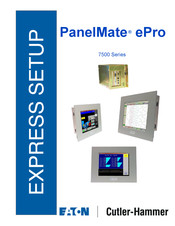 Eaton Cutler-Hammer PanelMate ePro 7500 Series Express Set-Up Manual