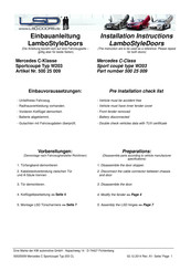 LSD 500 25 009 Installation Instructions Manual