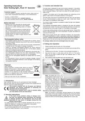 Esotec Float 15 Operating Instructions