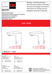 KWC LIDAR 12.671.491.000 Installation And Service Instructions Manual
