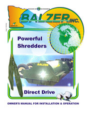 BALZER Direct Drive Owner’s Manual For Installation & Operation