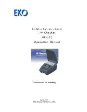EKO MP-170 Operation Manual