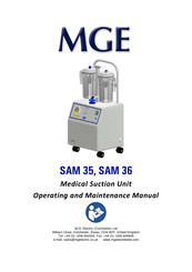 MGE UPS Systems SAM 35 Operating And Maintenance Manual