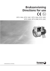 OSTBERG RFTX 200C Directions For Use Manual
