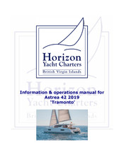 Horizon Yacht Charters Tramonto Information & Operation Manual