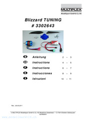 Multiplex Blizzard TUNING 3302643 Instructions Manual