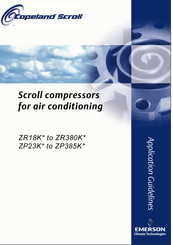 Emerson Copeland Scroll ZR18K Series Application Manuallines