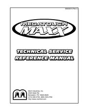 MERIT INDUSTRIES Megatouch SLIM MAXX Technical Service Reference Manual