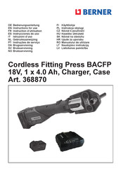 Berner 368870 Instructions For Use Manual