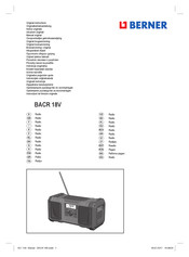Berner 340654 Original Instructions Manual