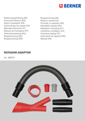 Berner Rotador 369575 Instruction Manual