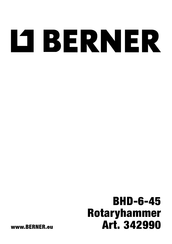 Berner SDS MAX BHD-6-45 Original Instructions Manual