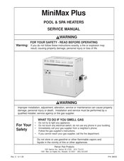 Pentair MiniMax Plus Service Manual